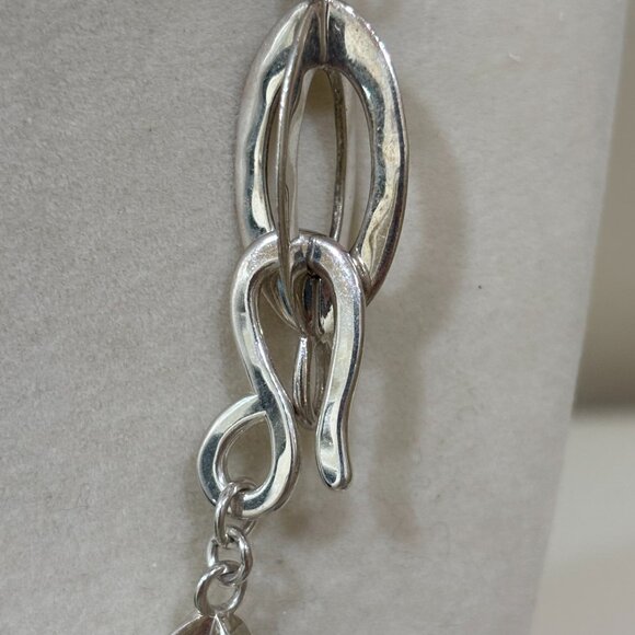 RLM Studio Sterling Silver, Brass & Hermatite Link Necklace - Picture 4 of 11